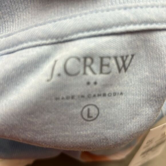 J. Crew Factory cf933 Heathered Chambray Blue Soft touch Polo size L NWT - Picture 7 of 9